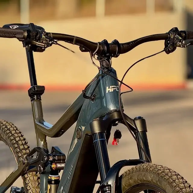 Fully loaded Trailblazer Pro e-bike build with Öhlins suspension, Rohloff E14 and Gates carbon belt drive