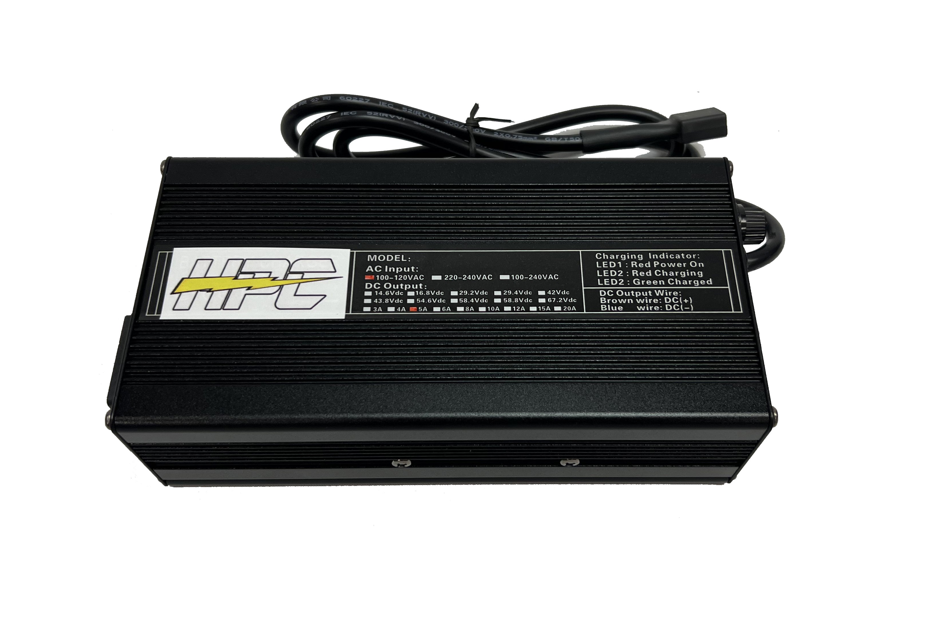 63V 17S Intelligent Lithium Smart Charger (71.4V Output) Hi Power Cycles