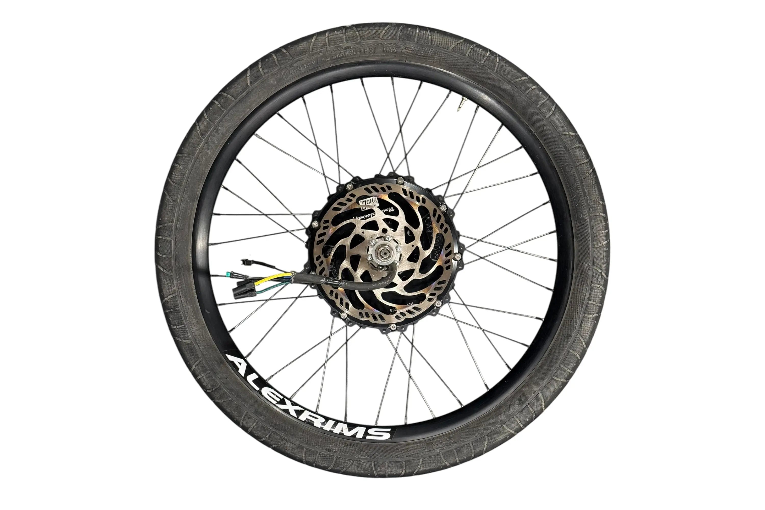 DEMO: Custom Black Lightning 8kW High Speed Hub Motor (26”) Hi Power Cycles